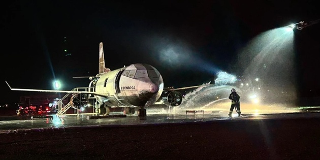 Esenboğa Havalimanı’nda Uçak Kazası Tatbikatı Yapıldı